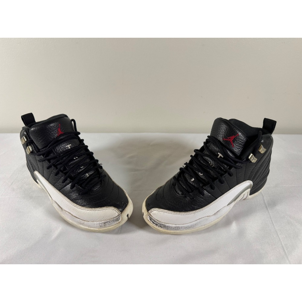 Nike Air Jordan 12 Retro Playoff 2022 Black White Red 153265-006 Mens 5.5Y